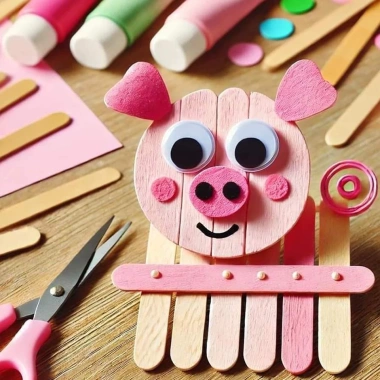 Que kem đa màu, que đè lưỡi nhiều màu làm mô hình, lọ hoa, lọ cắm bút handmade giá 20.000 6