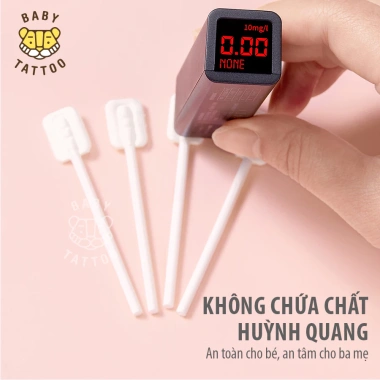 Que Rơ Lưới Baby Tattoo Đầu Mini - Giúp Làm Sạch Răng Miệng Bé, Thiết Kế Mềm Mại, Hộp 20 Que - 450.000 VND 5 Que Rơ Lưới Baby Tattoo Đầu Mini - Giúp Làm Sạch Răng Miệng Bé, Thiết Kế Mềm Mại, Hộp 20 Que - 450.000 VND 5