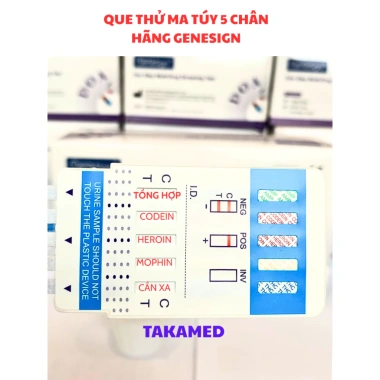 Que test ma túy 5 chân Genesign - Phát hiện codein, heroin, cần sa tại nhà, chỉ 35.000đ