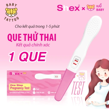 Que Thử Thai Một Bước BABY TATTOO - Không Chạm, An Toàn, Đúng Chuẩn, Hiệu Quả, 100k Giá Gốc 129k 9