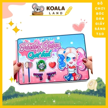 Quiet Book Ngôi Nhà Bé Harley Quinn - Đồ Chơi Giá 70.000, Phát Triển Tư Duy Bé Gái cô tiên xanh