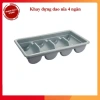 Rack đựng dao muỗng nĩa 4 ngăn JW-4C JIWINS - Khay nhựa đa năng, chỉ 110.000₫
