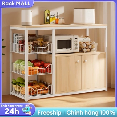RACK kệ bếp đa năng – Kệ lò vi sóng, tủ gỗ, giỏ đựng, lò nướng – Giá ưu đãi 669.000₫