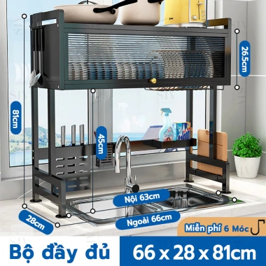 RACK Kệ đa năng inox 304 cho chén bát, nắp đậy - Giá ưu đãi 342.000đ 10