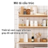 RACK Kệ Nhà Bếp 5 Tầng Tấm Gỗ Dày - Chịu 100kg/Lớp, Dùng Lò Vi Sóng, Giá Ưu Đãi 549k 4