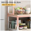 RACK Kệ Nhà Bếp 5 Tầng Tấm Gỗ Dày - Chịu 100kg/Lớp, Dùng Lò Vi Sóng, Giá Ưu Đãi 549k 5
