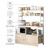 RACK Kệ Nhà Bếp 5 Tầng Tấm Gỗ Dày - Chịu 100kg/Lớp, Dùng Lò Vi Sóng, Giá Ưu Đãi 549k 9