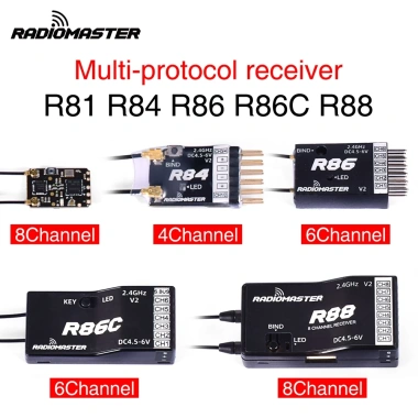 Radiomaster Receiver 2.4GHz 1km SBUS – Tương Thích FrSky D8 TX16S, RSSI cho Drone & Xe RC 2