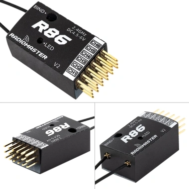 Radiomaster Receiver 2.4GHz 1km SBUS – Tương Thích FrSky D8 TX16S, RSSI cho Drone & Xe RC 6