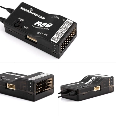 Radiomaster Receiver 2.4GHz 1km SBUS – Tương Thích FrSky D8 TX16S, RSSI cho Drone & Xe RC 7