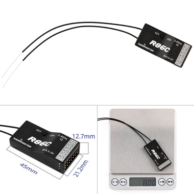Radiomaster Receiver 2.4GHz 1km SBUS – Tương Thích FrSky D8 TX16S, RSSI cho Drone & Xe RC 9