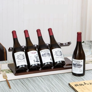 Rắn gỗ Giá rượu Retro - Kệ tủ rượu trang trí, kệ máy tính để bàn, hiển thị rượu vang đỏ, giá ưu đãi 294.756₫