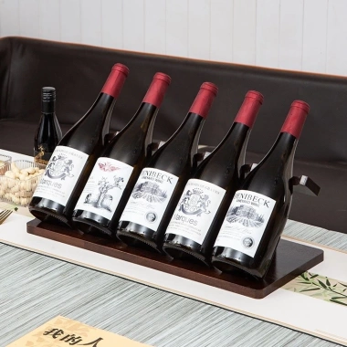 Rắn gỗ Giá rượu Retro - Kệ tủ rượu trang trí, kệ máy tính để bàn, hiển thị rượu vang đỏ, giá ưu đãi 294.756₫