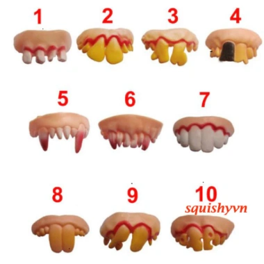 Răng Vẩu Giả Răng Hóa Trang Halloween 8 Kiểu Mẫu - Giá ưu đãi 15.000₫