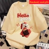 RANZIHUI áo thun 100% cotton gia đình ngắn tay thiết kế ngựa năm mới - Giá 138.240 VND 6