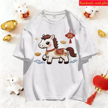 RANZIHUI Áo thun 100% cotton gia đình, thiết kế ngựa năm mới, giá ưu đãi 138.240 VND 9 RANZIHUI Áo thun 100% cotton gia đình, thiết kế ngựa năm mới, giá ưu đãi 138.240 VND 9