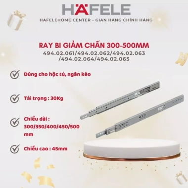 Ray Bi 3 Tầng Hafele 494.02.060-065 – Thiết kế hiện đại, tiết kiệm không gian, giá ưu đãi 117.811₫