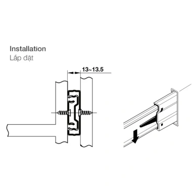 Ray Bi 3 Tầng Hafele 494.02.060-065 – Thiết kế hiện đại, tiết kiệm không gian, giá ưu đãi 117.811₫ 9 Ray Bi 3 Tầng Hafele 494.02.060-065 – Thiết kế hiện đại, tiết kiệm không gian, giá ưu đãi 117.811₫ 9