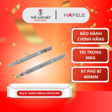 Ray bi giảm chấn Hafele 400mm 494.02.063 - Bền, Êm, Giá ưu đãi 209.000 VND