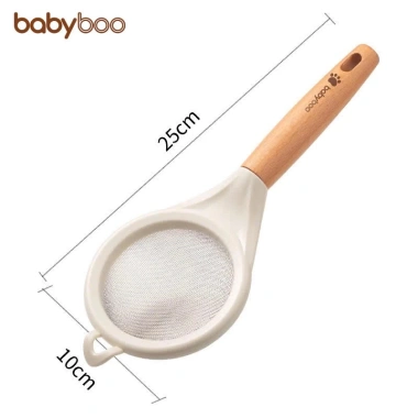 Rây cháo cán gỗ Babyboo siêu mịn lọc thực phẩm dặm cho bé 10x25cm - Giá chỉ 50.000 VND 4