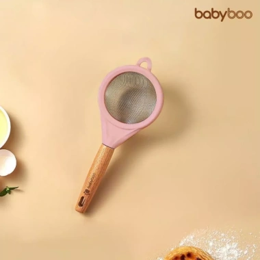 Rây cháo cán gỗ Babyboo siêu mịn lọc thực phẩm dặm cho bé 10x25cm - Giá chỉ 50.000 VND 10