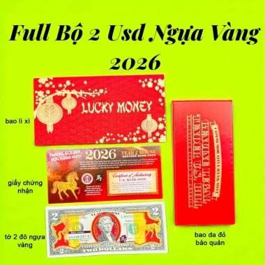 Rẻ sập sàn 2USD Hình Con Ngựa Vàng Lì Xì Tết 2.026 - Chỉ 25.228₫, Quà Tết may mắn 10 Rẻ sập sàn 2USD Hình Con Ngựa Vàng Lì Xì Tết 2.026 - Chỉ 25.228₫, Quà Tết may mắn 10
