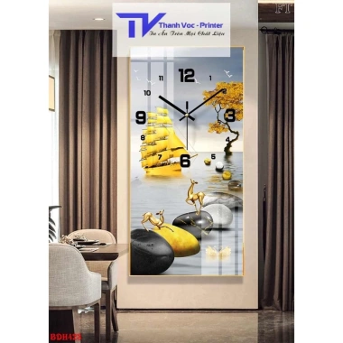 [Rẻ vô địch] Đồng hồ treo tường tráng gương kim trôi sang trọng 40x80cm - Giá chỉ 460.000đ 6