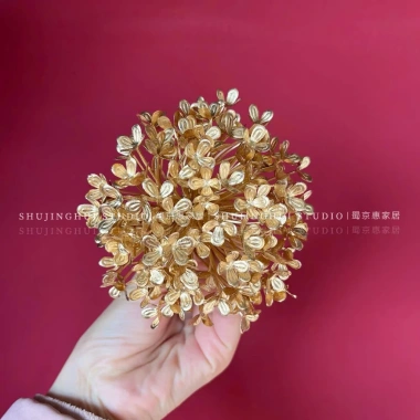 Rẻ vô dịch Lá Cây Vàng Nhựa Trang Trí Tết - Decor Giỏ Quà Cao Cấp, Phụ Kiện Bánh Sinh Nhật, Bánh Kem, Giá chỉ 5.000đ 3