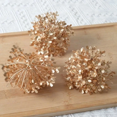 Rẻ vô dịch Lá Cây Vàng Nhựa Trang Trí Tết - Decor Giỏ Quà Cao Cấp, Phụ Kiện Bánh Sinh Nhật, Bánh Kem, Giá chỉ 5.000đ 5