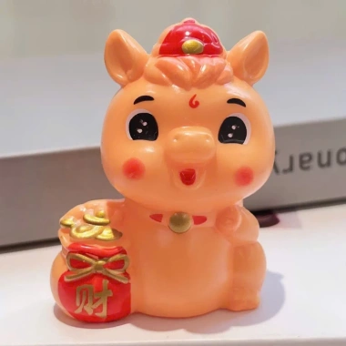 Rẻ Vô Địch Tượng Ngựa Thần Tài Nhựa Trang Trí Bánh Kem Năm Mới - Ngựa May Mắn Giá 8.000đ 5