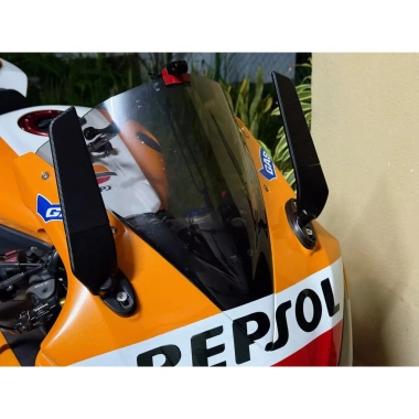REALZION Cánh gió điều chỉnh cho Honda CBR 650R 1.000RR 190 250 300 400 500 600, xoay gương chiếu hậu - Giá 394.790 VND
