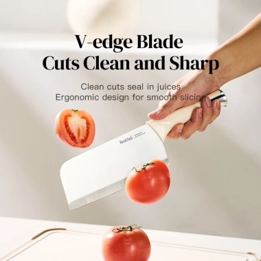 Redchef Bộ dao bếp thép không gỉ trắng kem 5 món - đa năng, giảm giá 699.000₫