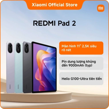 Redmi Pad 2 11 inch 2.5K siêu nét - Pin 9.000mAh mạnh, Helio G100-Ultra, giá chỉ 4,700,000 VND 8 Redmi Pad 2 11 inch 2.5K siêu nét - Pin 9.000mAh mạnh, Helio G100-Ultra, giá chỉ 4,700,000 VND 8