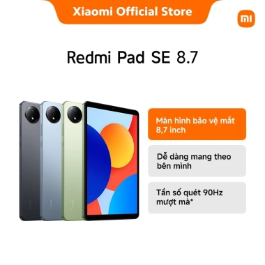 Redmi Pad SE 8.7 WiFi 90Hz LCD Helio G85 Pin 6.650mAh 4+64/128GB Giá chỉ 3.99 triệu