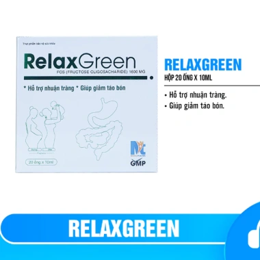 RelaxGreen 20 ống - Cải thiện táo bón, hỗ trợ nhuận tràng, tiêu hoá khỏe mạnh, giá chỉ 205.000đ