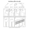 Rèm Cầu Vồng Chống Nắng 80-90% Phòng Ngủ Rèm Cuộn Cửa Sổ Hiện Đại May Sẵn 128k 2