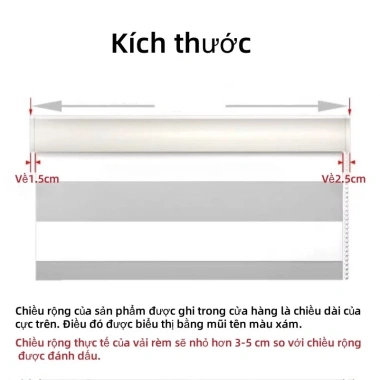 Rèm Cầu Vồng Chống Nắng 80-90% Phòng Ngủ Rèm Cuộn Cửa Sổ Hiện Đại May Sẵn 128k