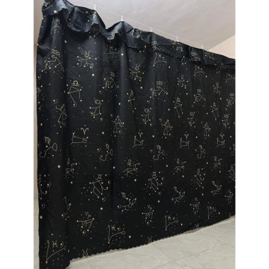 Rèm che gác trọ, ngăn phòng trọ móc treo sẵn vải Polly đa kích thước 36.800₫
