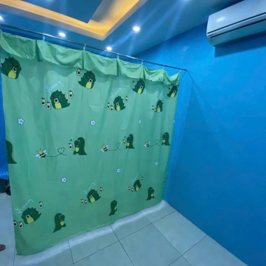 Rèm che gác trọ, ngăn phòng trọ móc treo sẵn vải Polly đa kích thước 36.800₫