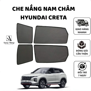 Rèm Che Nắng Hút Nam Châm Hyundai Creta Cao Cấp Chống UV Khí Kính - Giá 250k