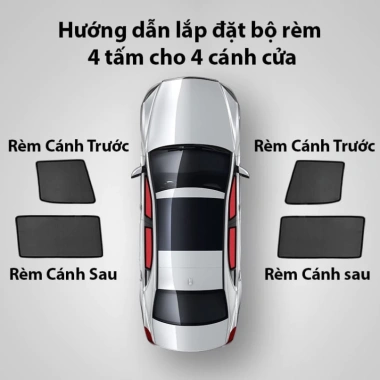 Rèm Che Nắng Hút Nam Châm Hyundai Creta Cao Cấp Chống UV Khí Kính - Giá 250k
