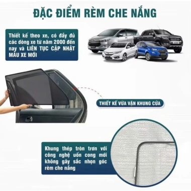 Rèm che nắng nam châm Toyota Zace Chống tia UV giảm nóng giá ưu đãi 365.000đ 3
