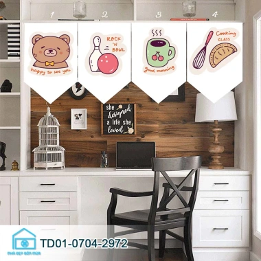 Rèm cờ tam giác phong cách Nhật Bản - Rèm cửa ngắn trang trí phòng khách, bếp, giảm giá chỉ 88.000₫