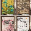 Rèm cửa cổ điển Trung Quốc - tranh phong cảnh, che nhà bếp, vách ngăn tắm, vải, giảm còn 194.400đ, giá gốc 252.720đ