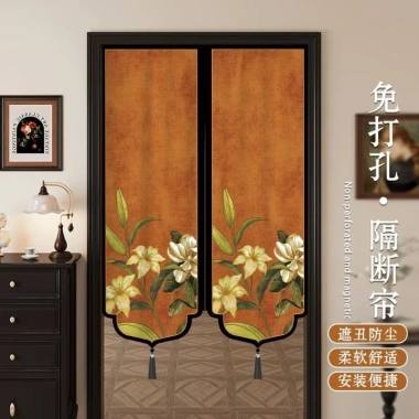 Rèm cửa đặc biệt phong cách Trung Quốc cho phòng ngủ 2.025 không đục lỗ, phong thủy, tùy chỉnh giá ưu đãi