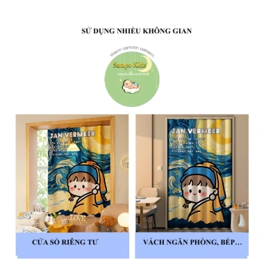 Rèm cửa dán tường chống nắng - Trang trí cửa sổ phòng khách & ngủ, dễ lắp đặt không khoan đục, giá 62.000₫ 5