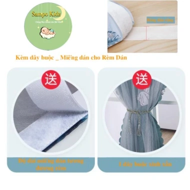 Rèm cửa dán tường chống nắng - Trang trí cửa sổ phòng khách & ngủ, dễ lắp đặt không khoan đục, giá 62.000₫ 7