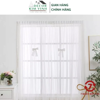 Rèm Cửa Dán Tường Decor Kim Vinh Không Cần Thanh Treo 1m x 1.35m Giá 79.000