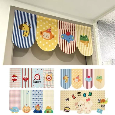 Rèm cửa hoạt hình động vật F&Z tự dính không đục lỗ - riêng tư phòng ngủ, khách, tắm, giảm 20%