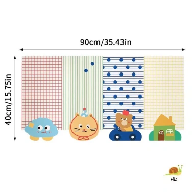 Rèm cửa hoạt hình động vật F&Z tự dính không đục lỗ - riêng tư phòng ngủ, khách, tắm, giảm 20%